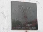 EVANS Reg 1922-1982 & Dorothy 1918-1992