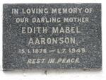 AARONSON Edith Mabel 1878-1949