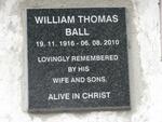 BALL William Thomas 1916-2010