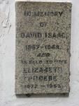 ISAAC David 1867-1949 & Elizabeth Phoebe 1872-1955