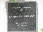 LEIBRANT Kathleen 1925-2007