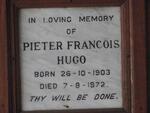 HUGO Pieter Francois 1903-1972