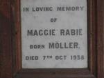 RABIE Maggie nee MOLLER -1938
