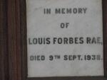 RAE Louis Forbes -1938