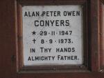 CONYERS Alan Peter Owen 1947-1973