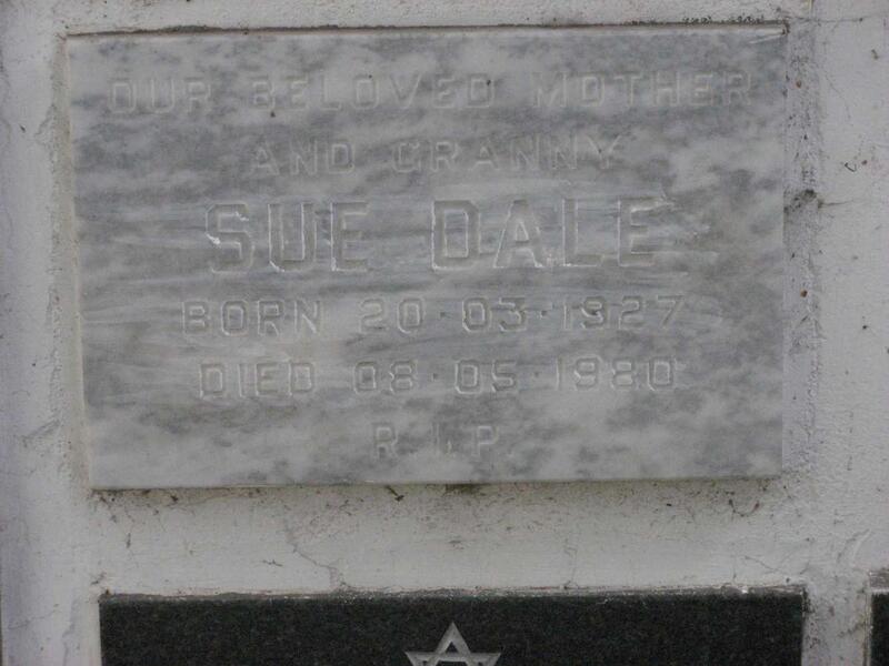DALE Sue 1927-1980