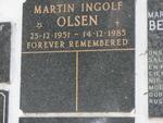 OLSEN Martin Ingolf 1951-1985