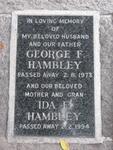 HAMBLEY George F. -1973 & Ida E. -1994