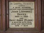 DAVIES John 1893-1962 & Daisy Annie PLUMP 1898-1979