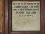 TAYLOR John Venn 1892-1940