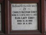 EDDEY Charles Bateman 1876-1957 & Eliza Laity 1880-1971
