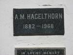 HAGELTHORN A.M. 1882-1968