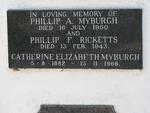 MYBURGH Phillip A. -1950 & Catherine Elizabeth -1882-1966 :: RICKETTS Phillip F. -1943