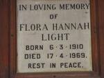 LIGHT Flora Hannah 1910-1969