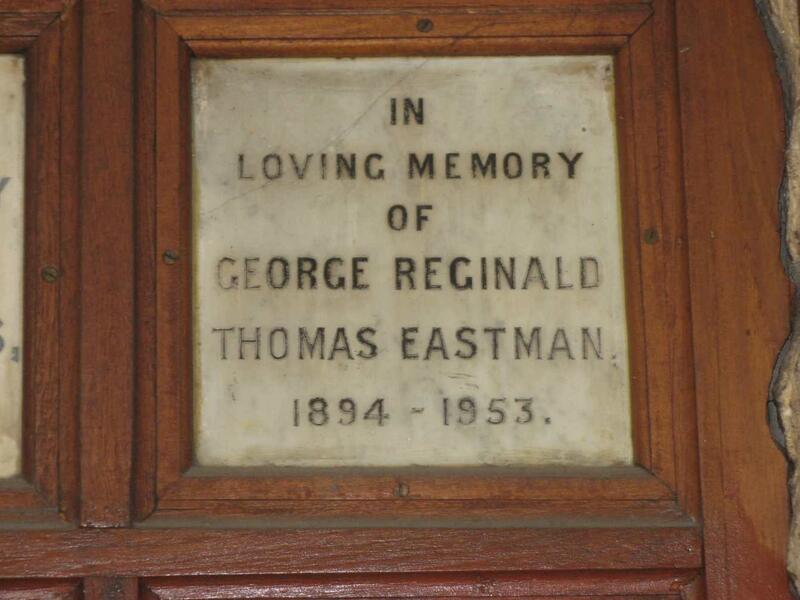 EASTMAN George Reginald Thomas 1894-1953