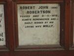 ROBERTSON Robert John -1970