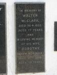 CLARK Walter W. -1955 & Dorothy NORMAN -1958