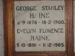 HAINE George Stanley 1876-1960 & Evelyn Florence 1891-1965