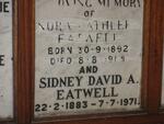 EATWELL Sidney David A. 1883-1971 & Nora Kathleen 1892-1968