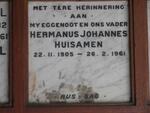 HUISAMEN Hermanus Johannes 1905-1961