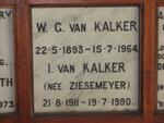 KALKER W.G., van 1893-1964 & I. ZIESEMEYER 1911-1990