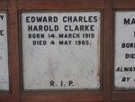 CLARKE Edward Charles Harold 1919-1965
