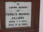 CILLIERS Francis Michael 1933-1964