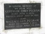 PEGRAM Wallace Guy 1873-1966 & Gertrude Emily 1874-1961