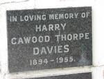 DAVIES Harry Cawood Thorpe 1894-1955
