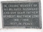 LENO Herbert Matthew 1881-1956