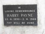 PAYNE Harry 1890-1966