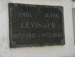 LEVINGER Paul 1872-1947 & Berta 1873-1948