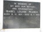 PEARCE Isabel Louise 1901-1962