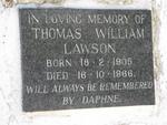 LAWSON Thomas William 1905-1966
