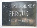 FERGUS Eric David Sidney 1894-1966