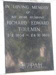 TOULMIN Richard Edward 1904-1965