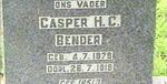 BENDER Casper H.C. 1879-1919