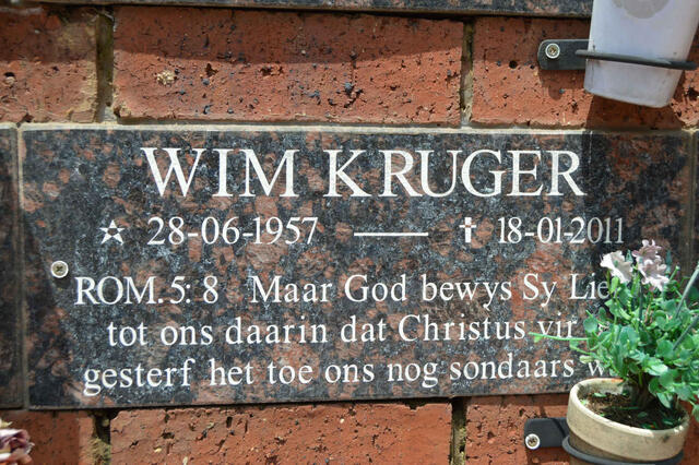 KRUGER Wim 1957-2011