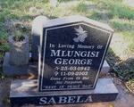SABELA Mlungisi George 1942-2002