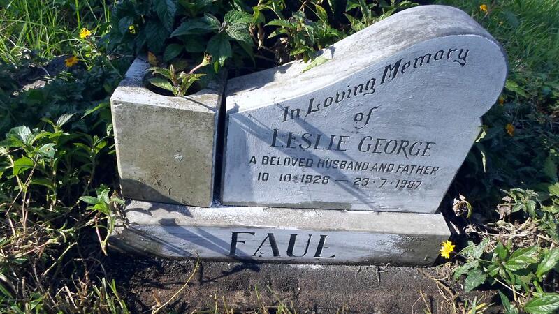 FAUL Leslie George 1928-1987