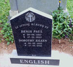 ENGLISH Denis Paul 1917-2013 & Dorothy Eileen 1923-2010