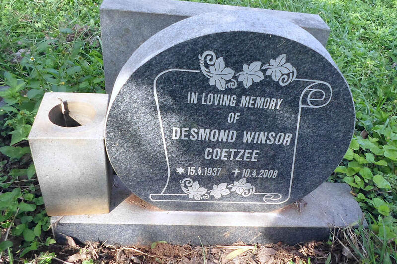 COETZEE Desmond Winsor 1937-2008
