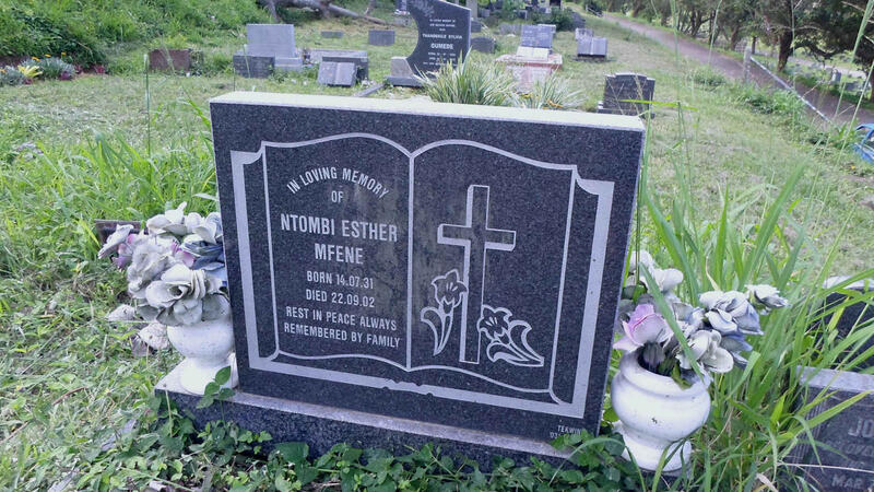 MFENE Ntombi Esther 1931-2002