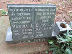 COETZER Chris C.J. 1917- & Martha J. 1922-1985