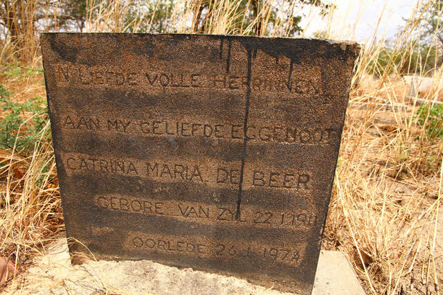 BEER Catrina Maria, de nee VAN ZYL 1911-1974