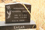EAGER Hendrina Jacoba 1914-1972