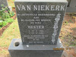 NIEKERK Hester, van 1952-2006