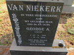 NIEKERK George A., van 1947-2001