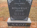 NKOSI Bongekile Faith 1973-2001