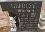 COERTSE Heinrich 1984-1988